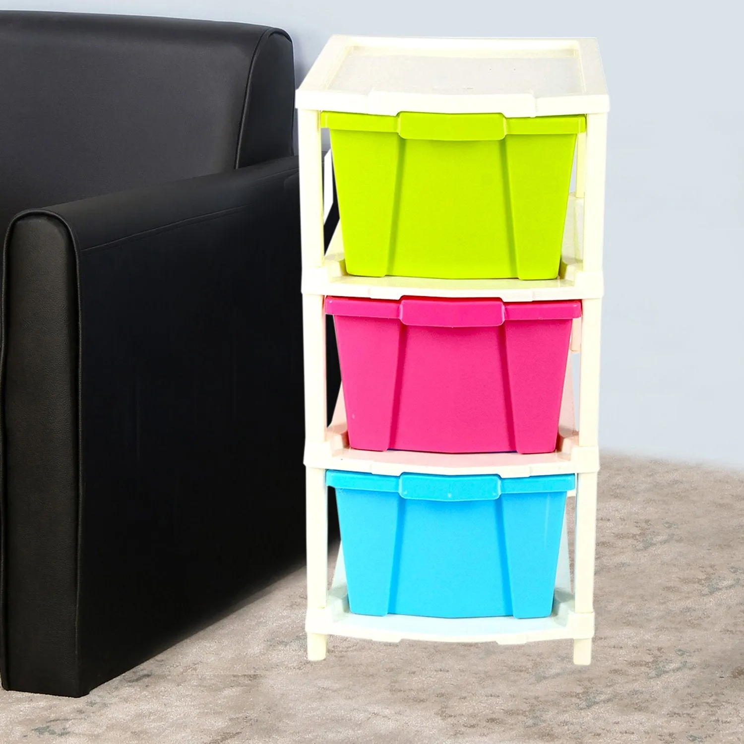 0767 Multipurpose Modular Drawer Organizer Storage Box - 3 Layers