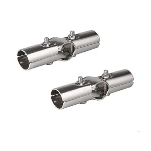 1-Inch Dia Stainless Steel Closet Rod Holders, Combined Pipe End Supports Socket