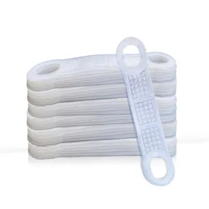 100 Pcs Clear Non-Slip Rubber Clothes Hanger Grips Clothing Hanger Strips