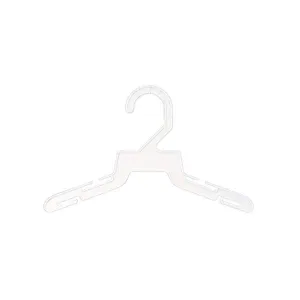 1150 Plastic Top Hangers, Infants All-Plastic, 10", White (Pack Of 500)