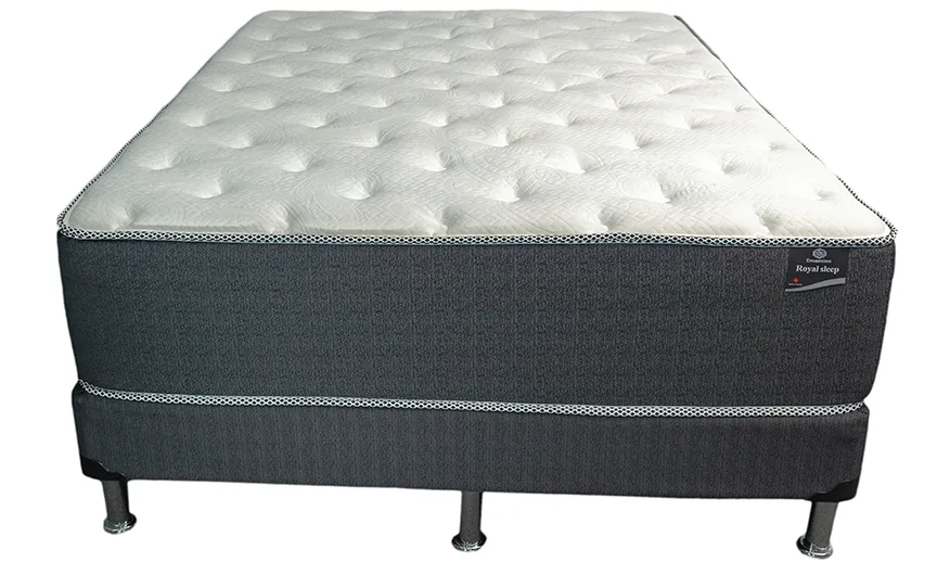 14" Pocket Coil, Latex Foam Topper Mattress- Firm- Model Royal Sleep