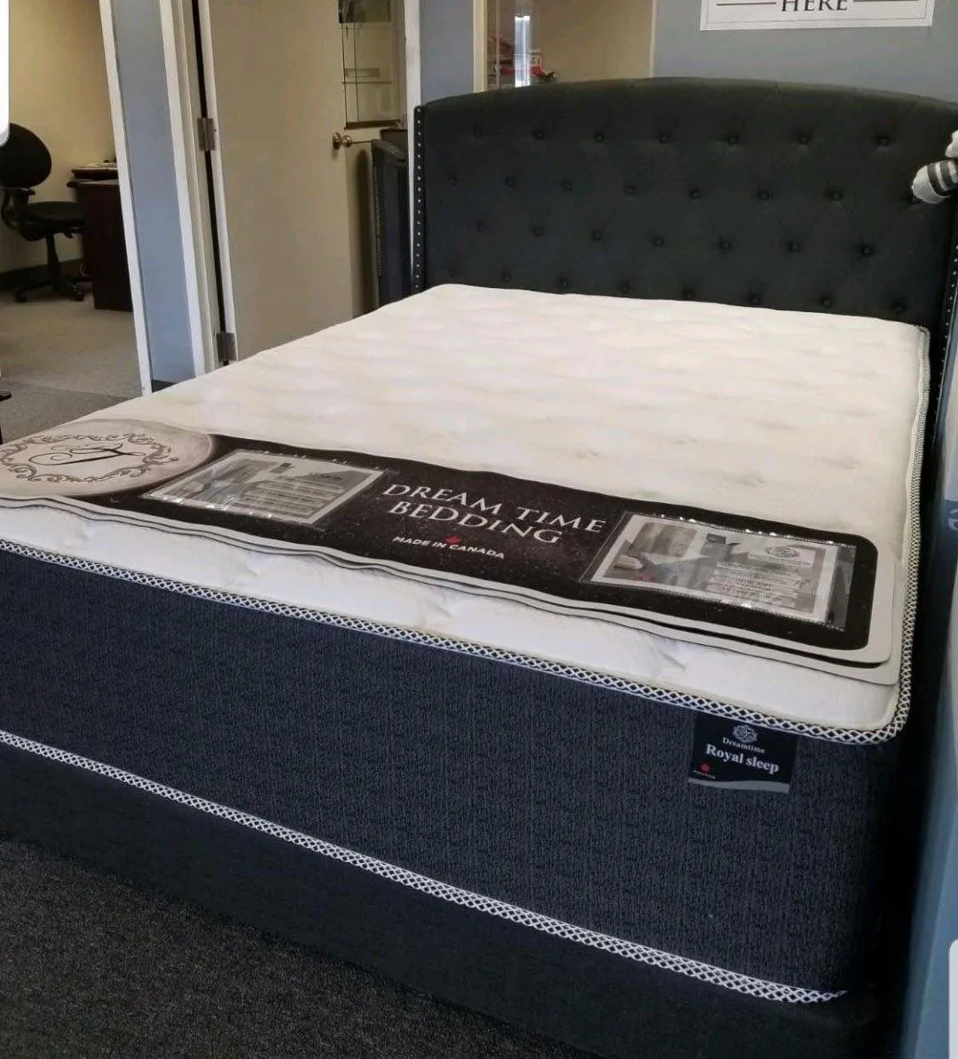 14" Pocket Coil, Latex Foam Topper Mattress- Firm- Model Royal Sleep