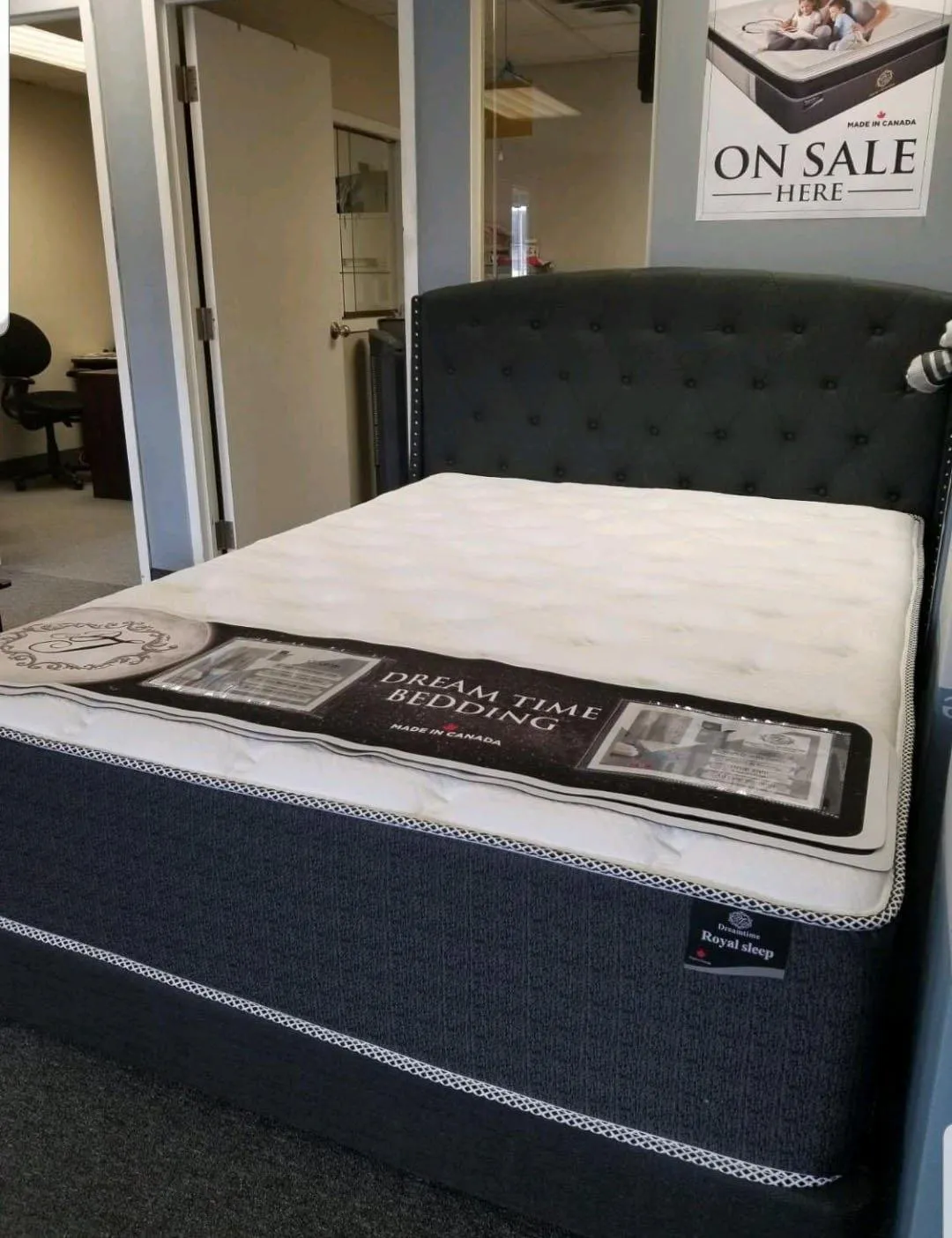 14" Pocket Coil, Latex Foam Topper Mattress- Firm- Model Royal Sleep