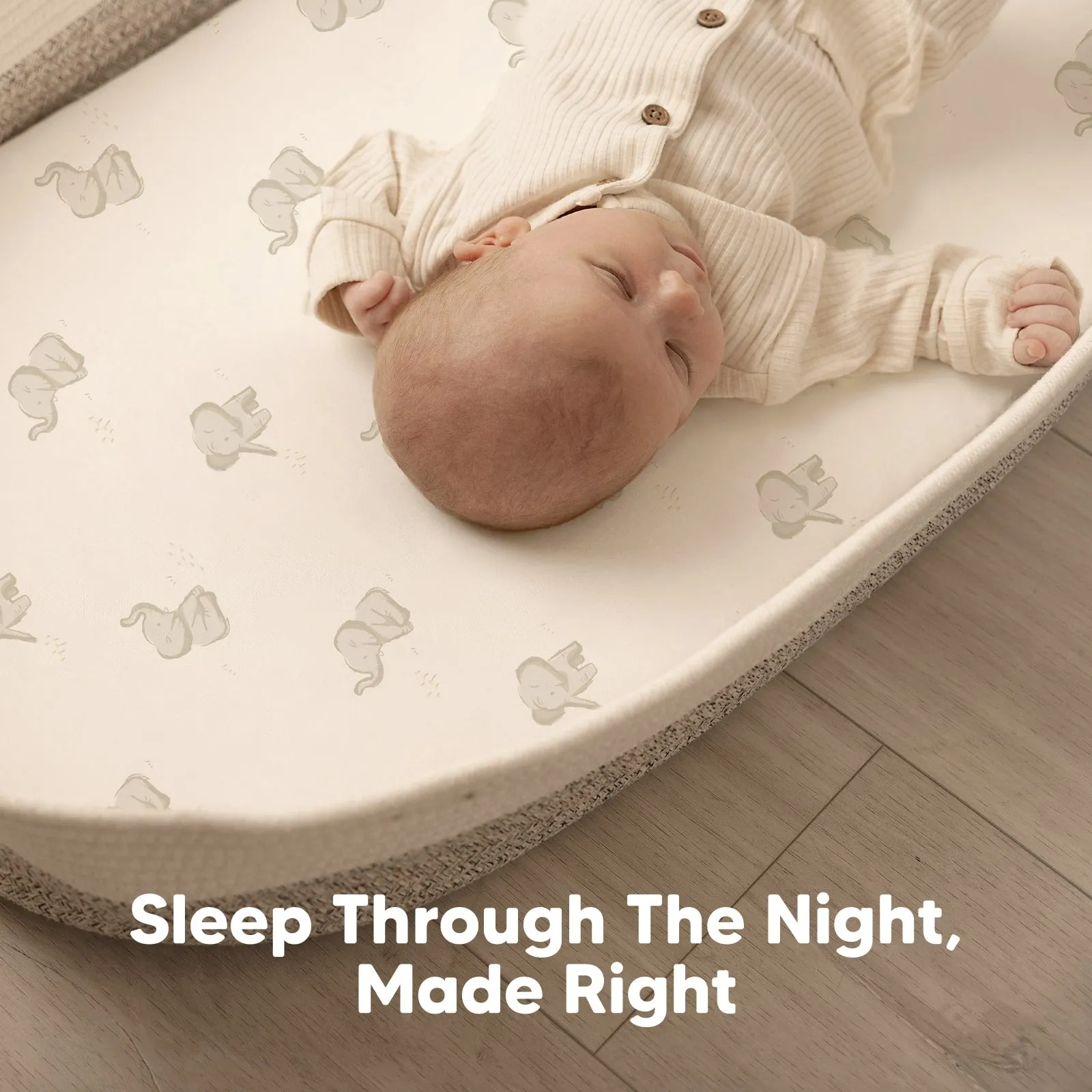 2-Pack Soothe Fitted Bassinet Sheets (Bunnies)