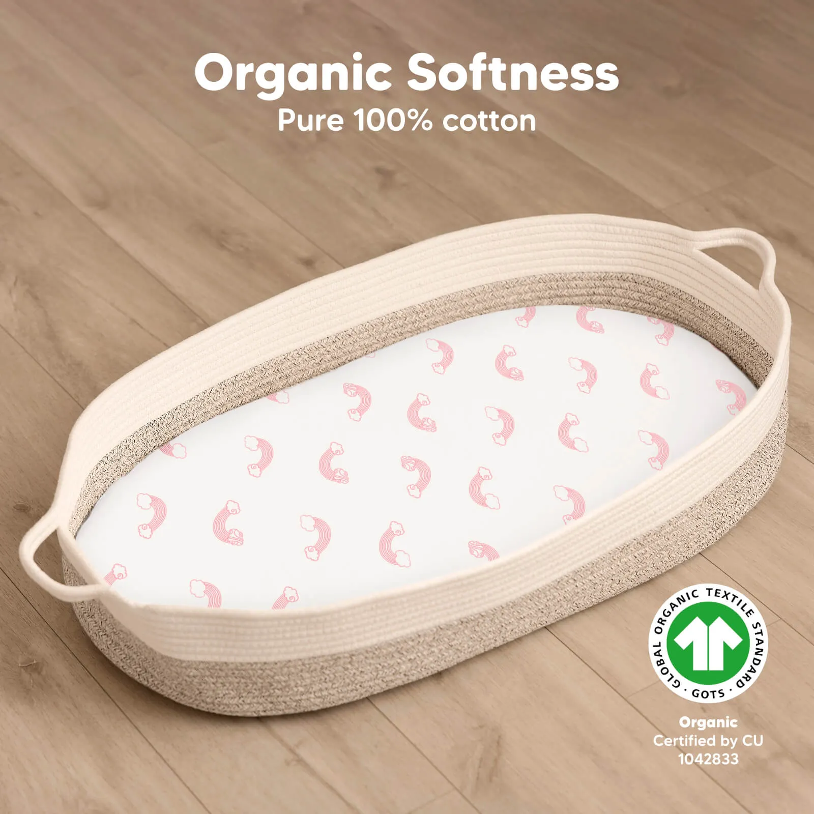 2-Pack Soothe Fitted Bassinet Sheets (Dreamland)