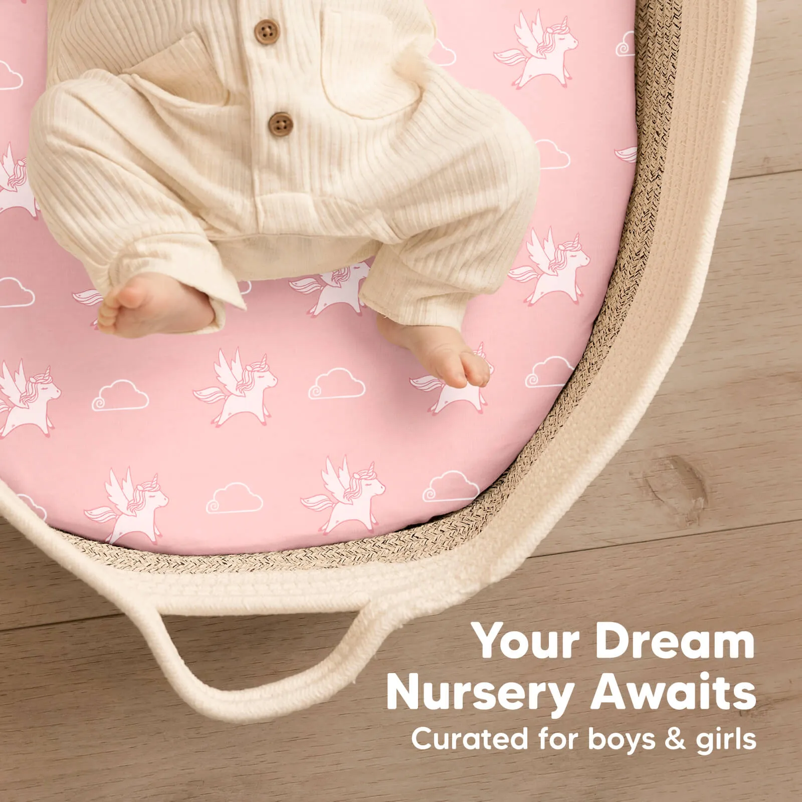 2-Pack Soothe Fitted Bassinet Sheets (Dreamland)