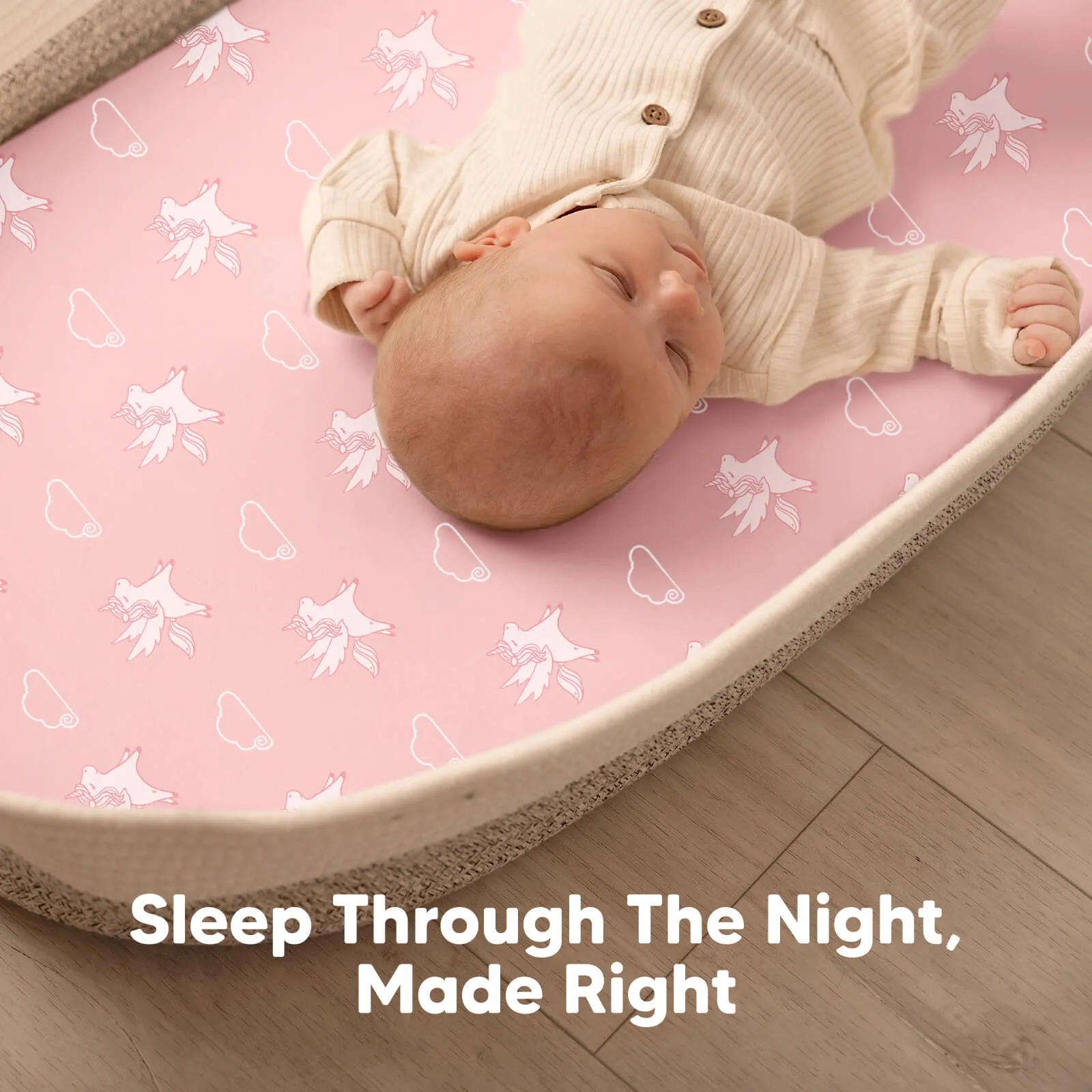 2-Pack Soothe Fitted Bassinet Sheets (Dreamland)
