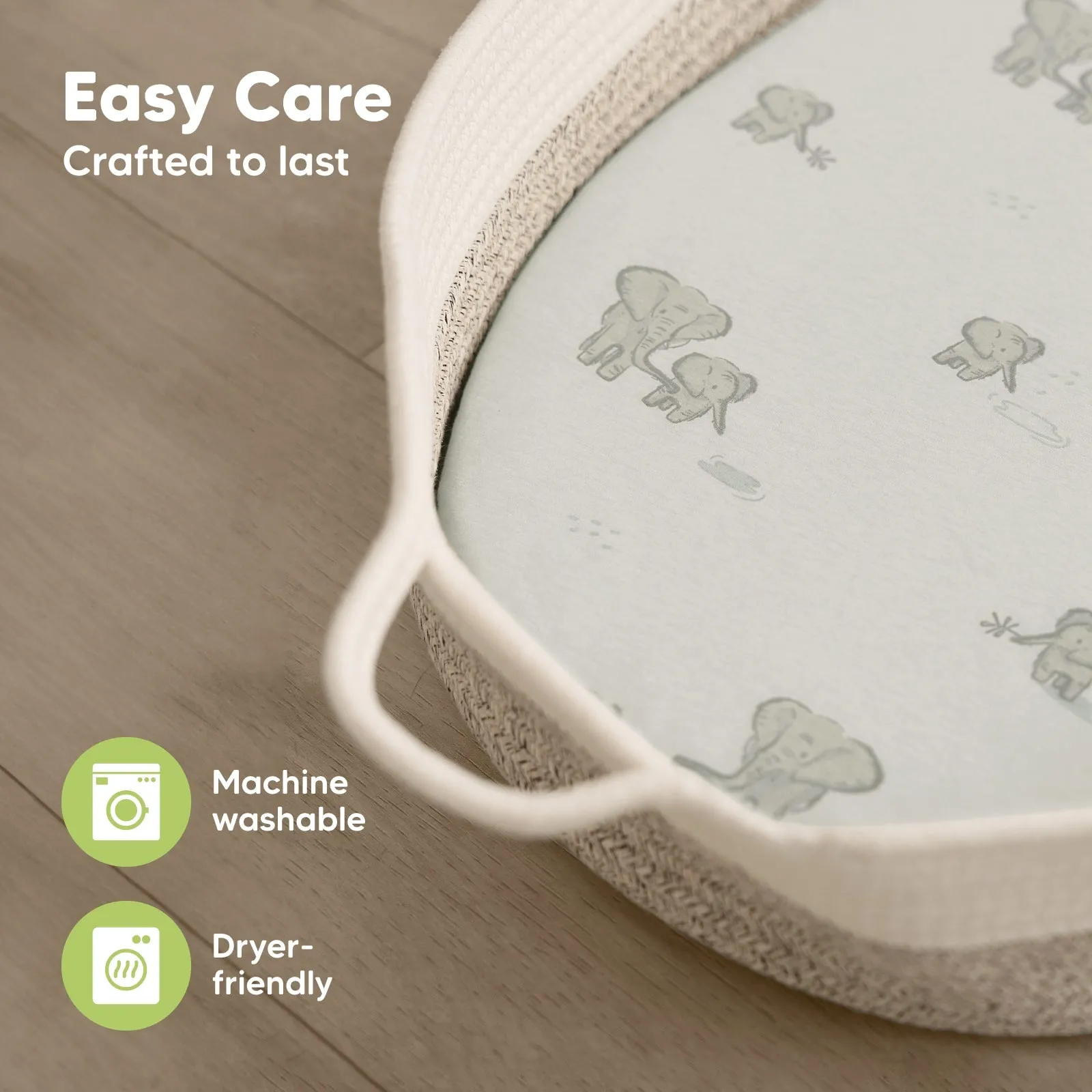 2-Pack Soothe Fitted Bassinet Sheets (Herb)