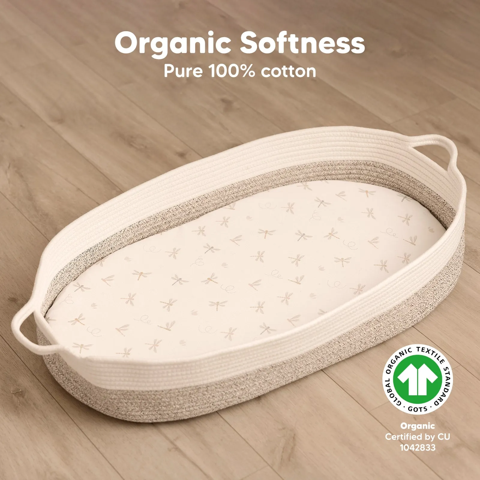 2-Pack Soothe Fitted Bassinet Sheets (Meadow)