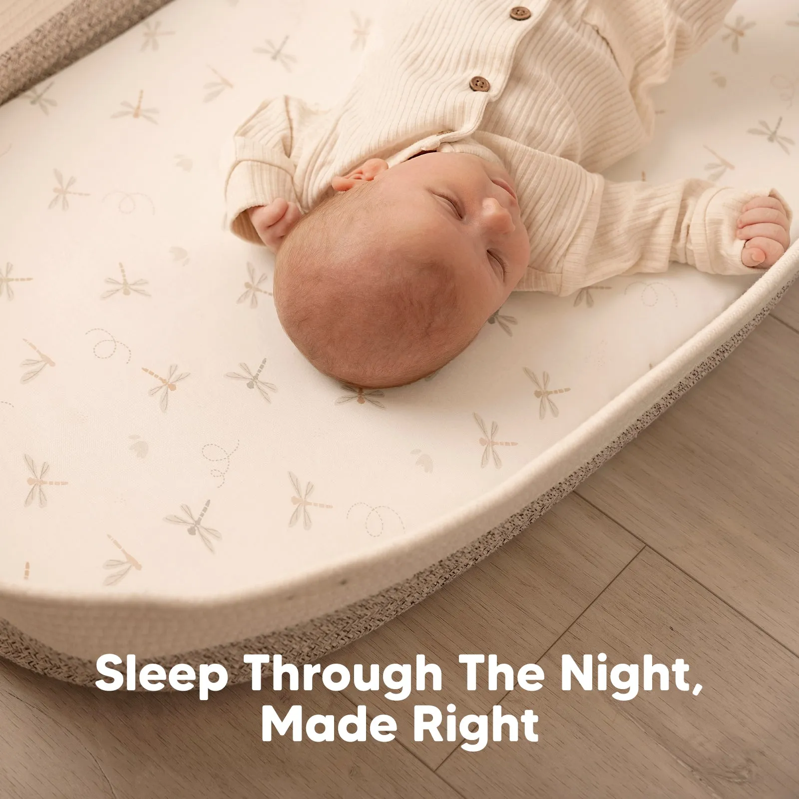2-Pack Soothe Fitted Bassinet Sheets (Meadow)