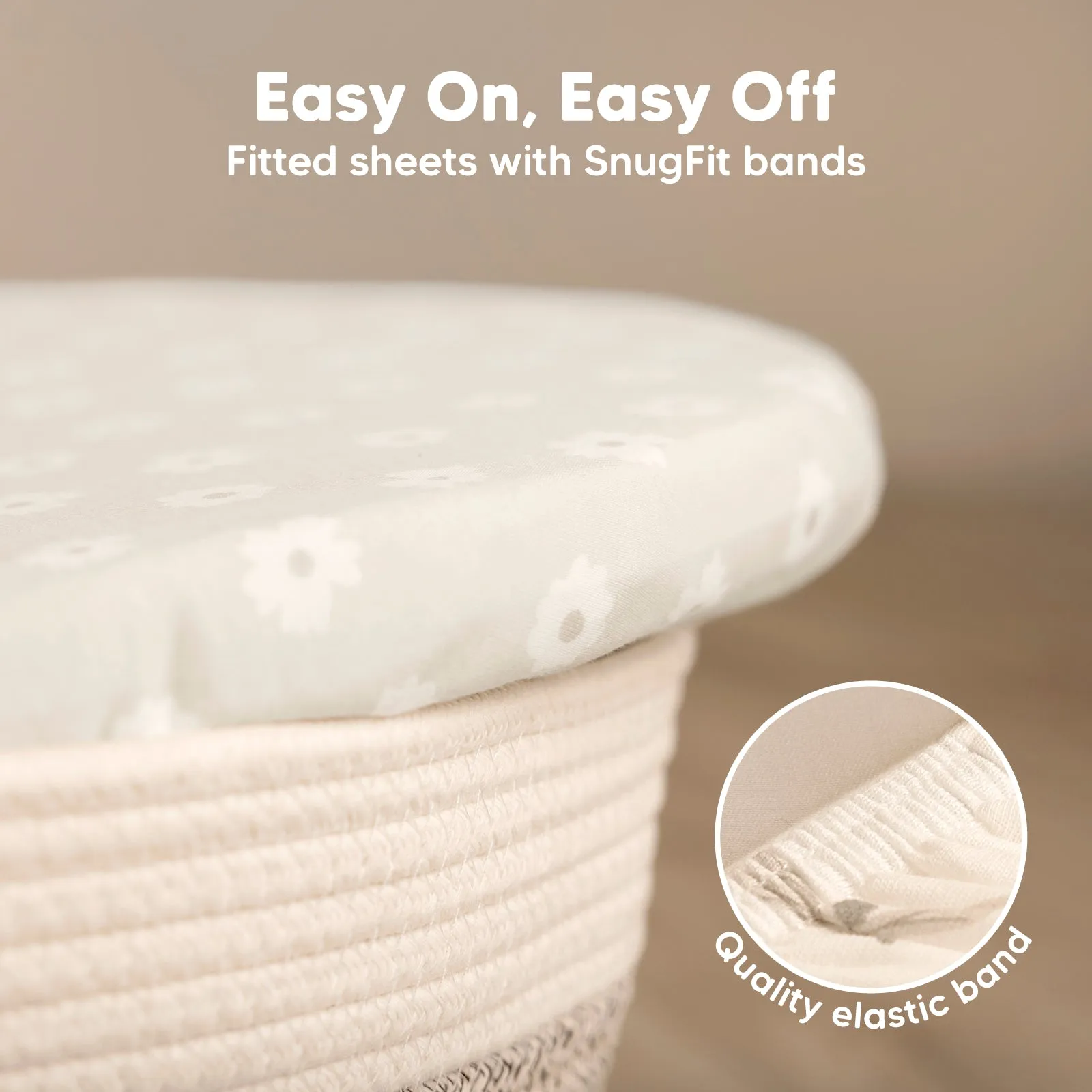 2-Pack Soothe Fitted Bassinet Sheets (Meadow)