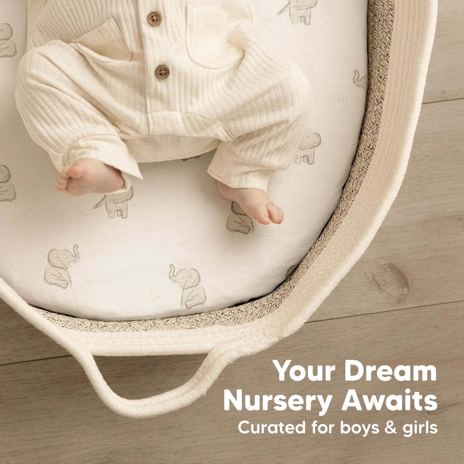 2-Pack Soothe Fitted Bassinet Sheets (Pecan)