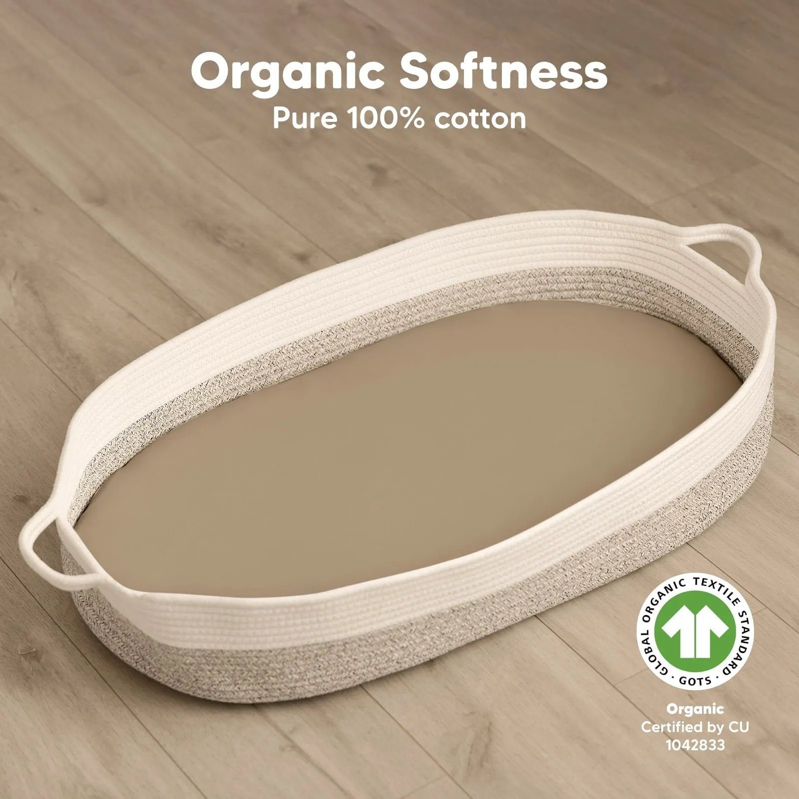 2-Pack Soothe Fitted Bassinet Sheets (Pecan)