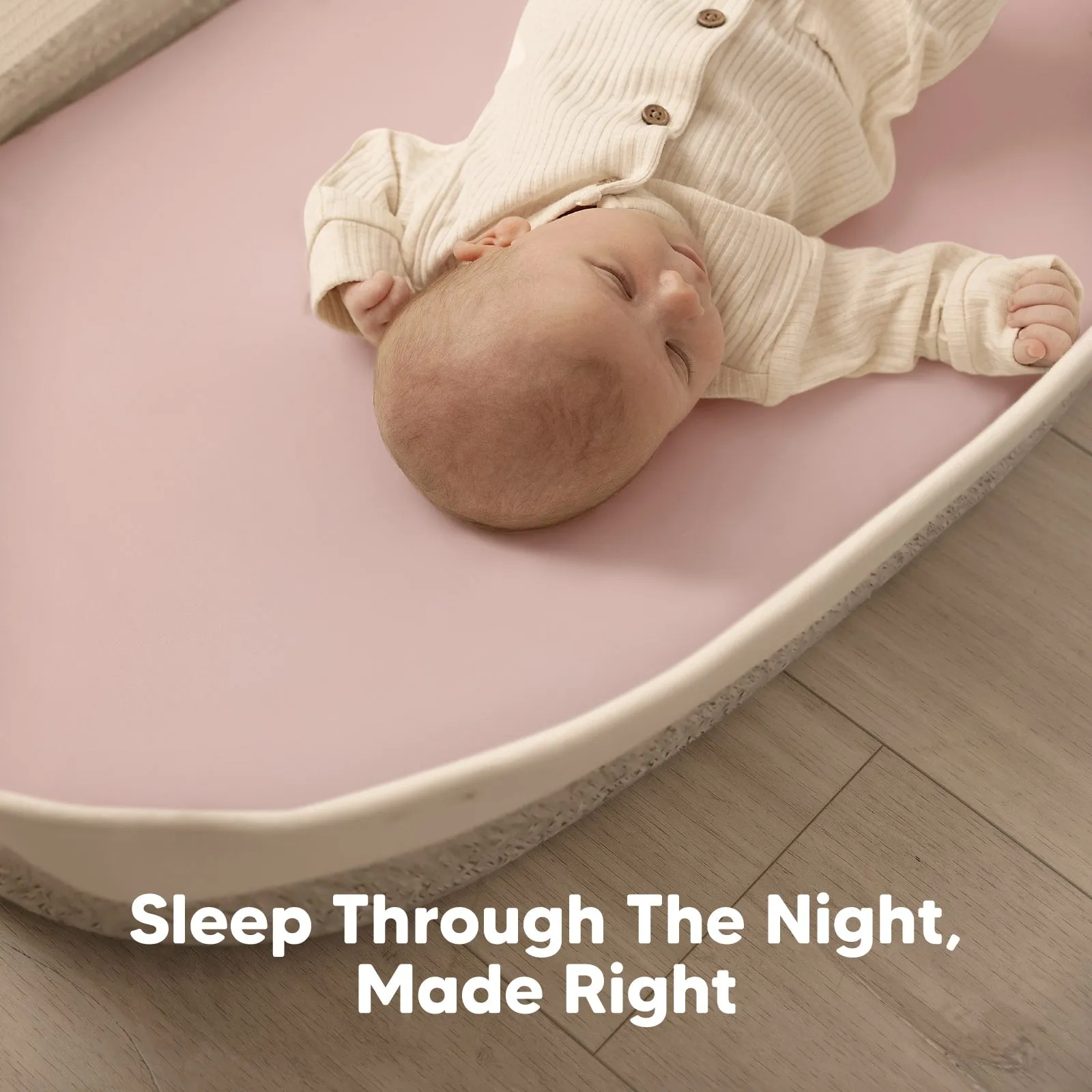 2-Pack Soothe Fitted Bassinet Sheets (Rose)