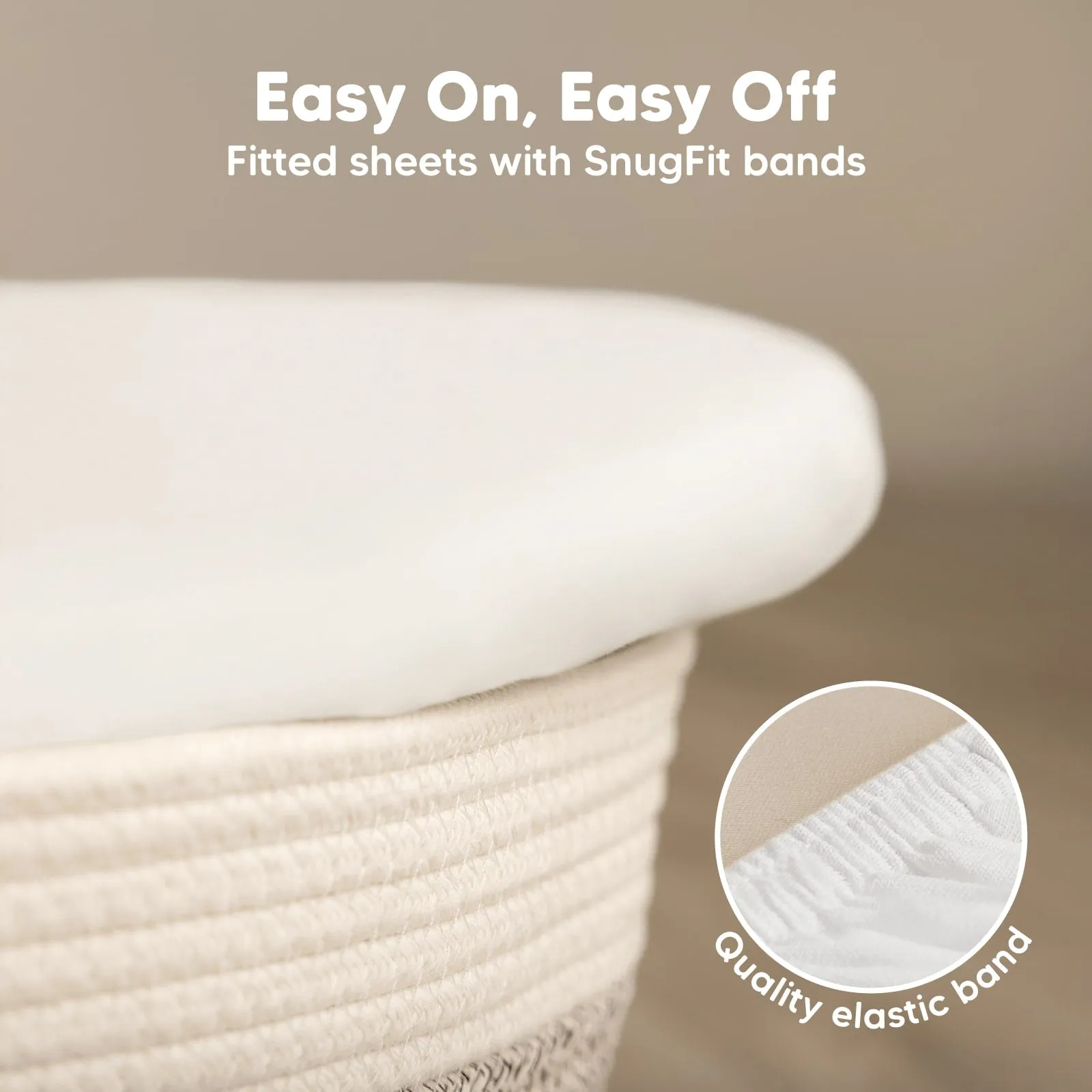 2-Pack Soothe Fitted Bassinet Sheets (Rose)
