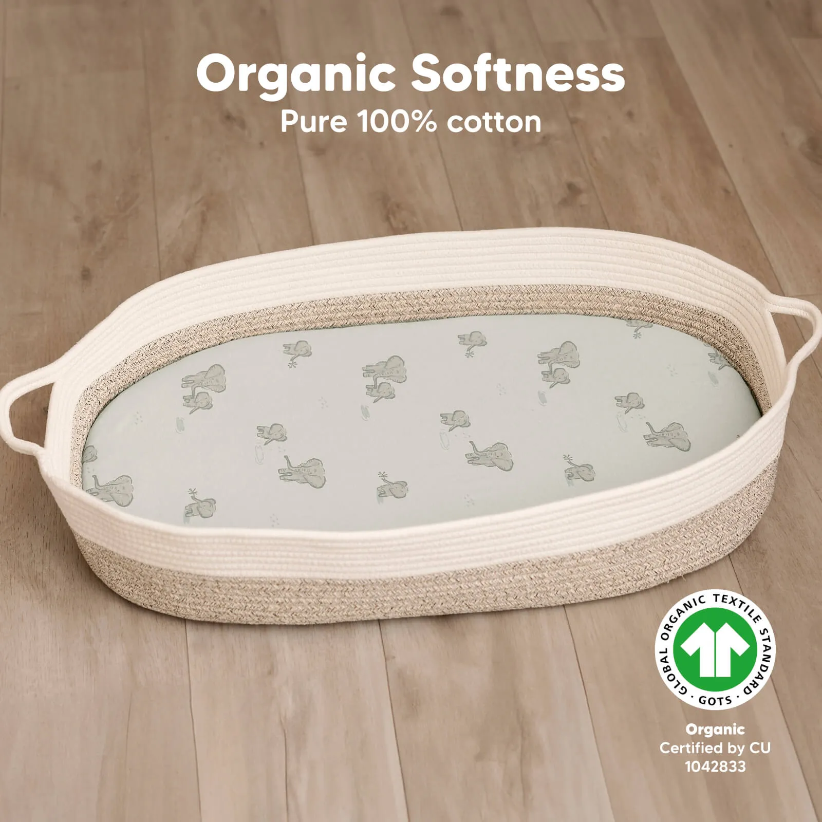 2-Pack Soothe Fitted Bassinet Sheets