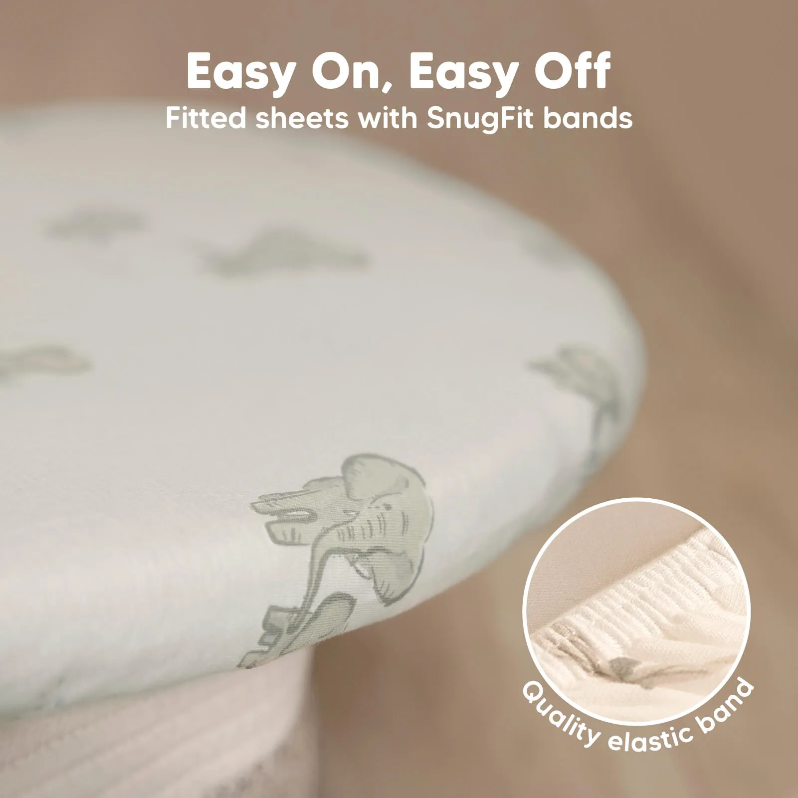 2-Pack Soothe Fitted Bassinet Sheets