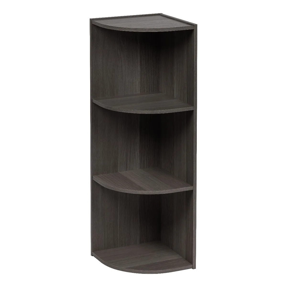 3-Tier Corner Curved Shelf Organizer, Gray