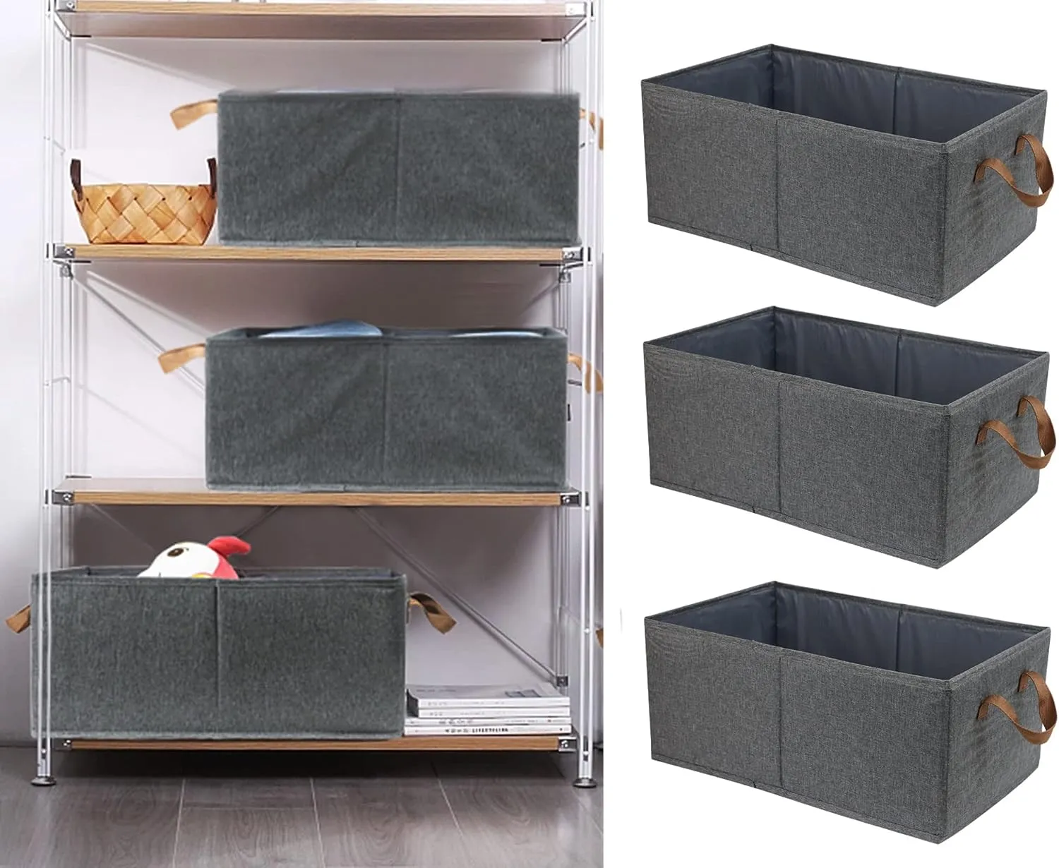 45X19.5X28Cm Foldable Polyester Storage Box F49-8-1272
