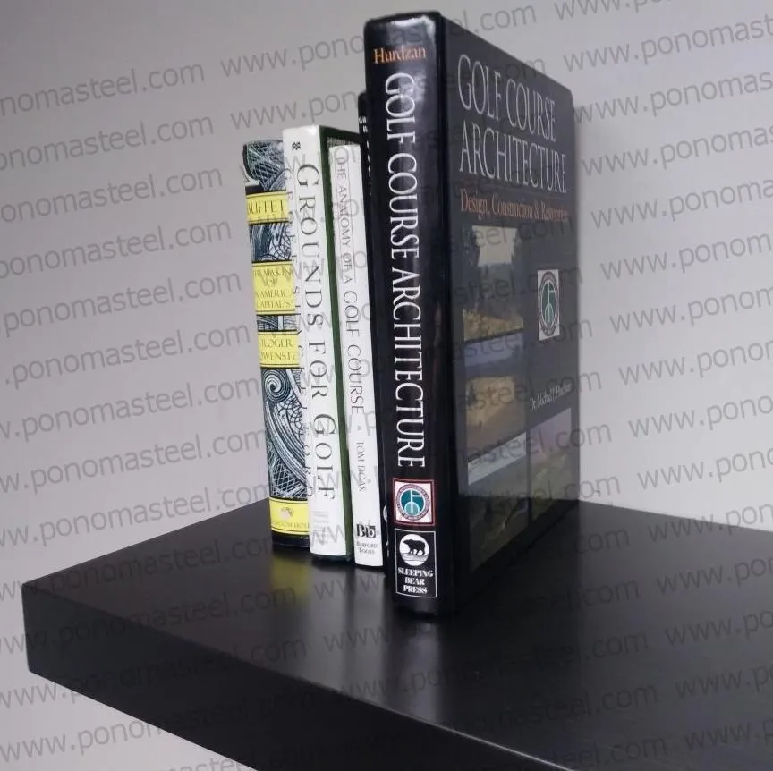 52"x10"x2.0" (cm.132x25,4x5,1) painted stainless steel floating shelf