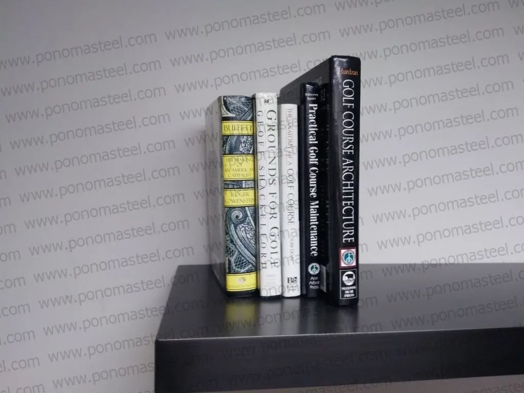 52"x10"x2.0" (cm.132x25,4x5,1) painted stainless steel floating shelf