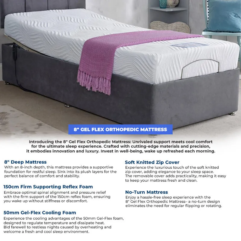 8" Deep Gel Flex Orthopedic Mattress