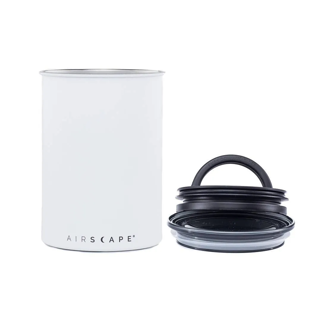 Airscape Classic Stainless Steel Canister -7" MATTE WHITE