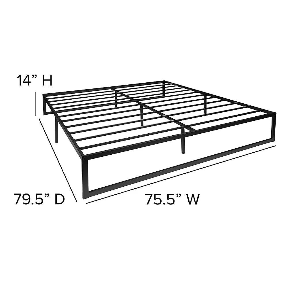 Alamont Home - Bentley King Platform Bed - Black