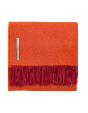 Alicia Adams Alpaca Throw in Indian Summer Herringbone