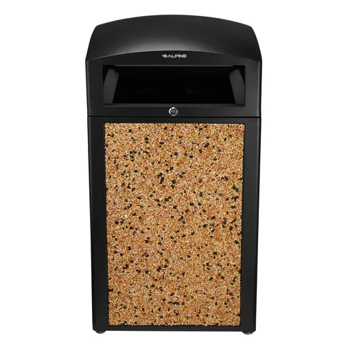 Alpine Industries ALP471-40-STO Trash Receptacle
