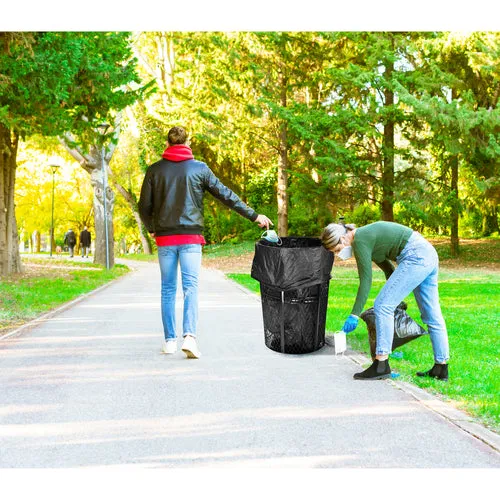 Alpine Industries ALP473-48-BLK Trash Receptacle