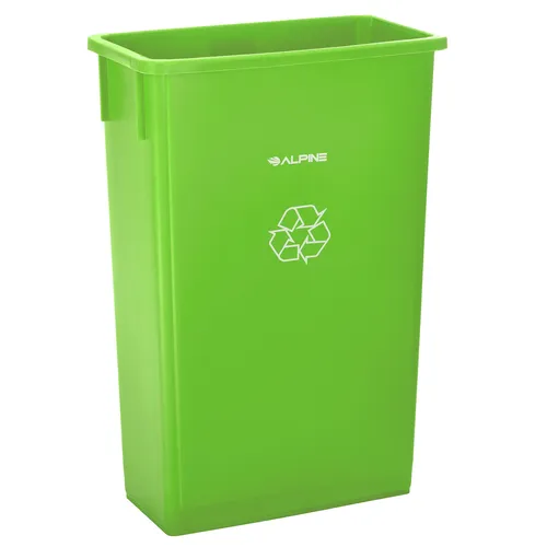 Alpine Industries ALP477-LGRN Recycling Receptacle / Container