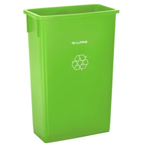 Alpine Industries ALP477-LGRN Recycling Receptacle / Container