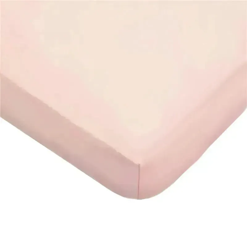 American Baby - Fitted Mini Crib Sheet 24 x 38, 100% Cotton Jersey Portable Sheet, Blush