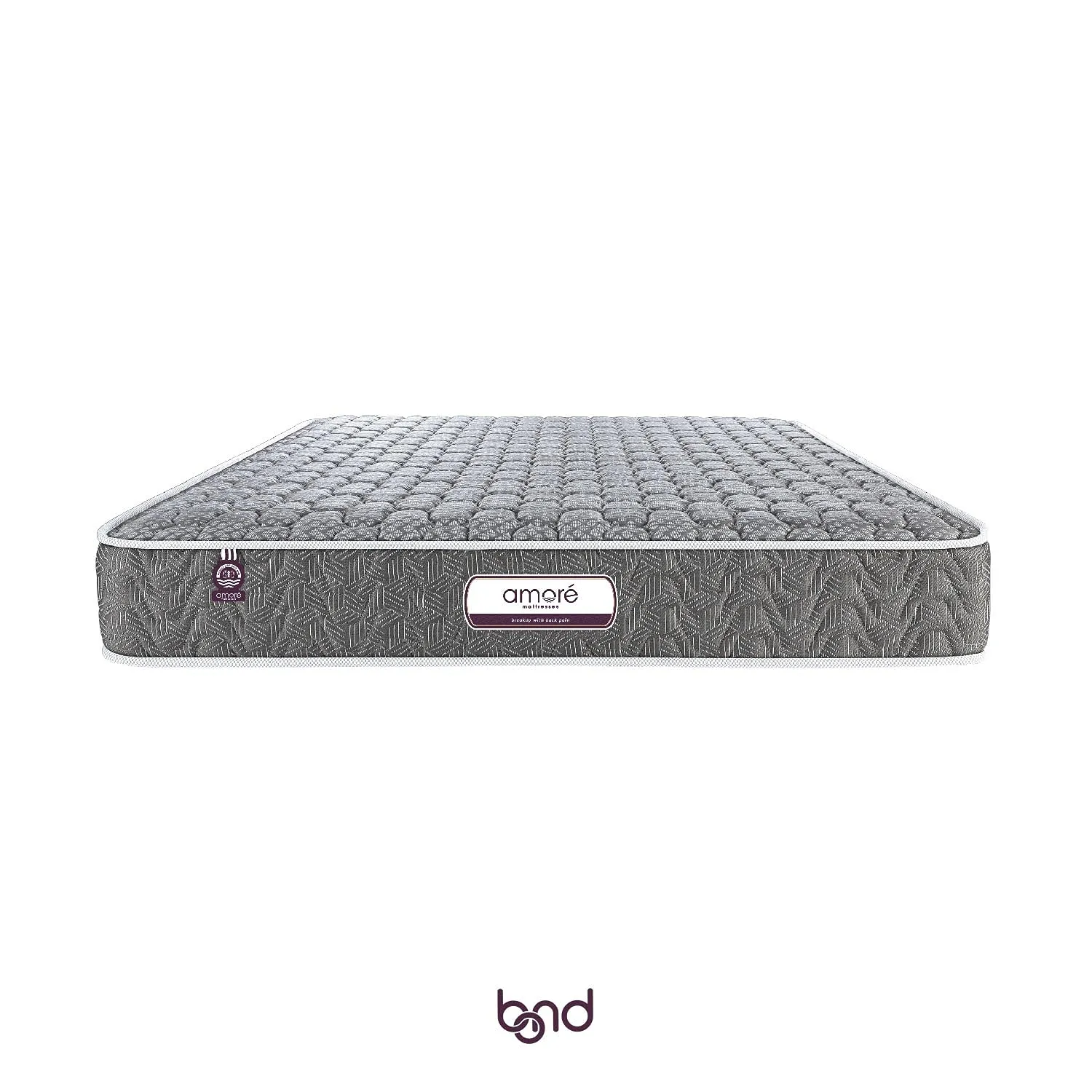 Amore Bond Dual Comfort 5.5 inch High Resilience & Rebonded Foam Orthopedic King Size Mattress 78x72x5.5.