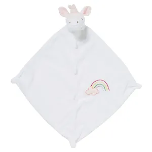 Angel Dear Lovey White Unicorn Blankie
