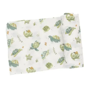 Angel Dear Muslin Swaddle Blanket Sea Turtles