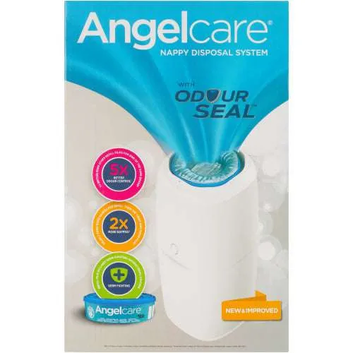 Angelcare odour control nappy bin white
