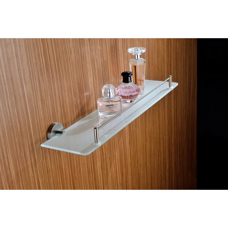 ANZZI Caster Series 19.69 in. W Glass Shelf
