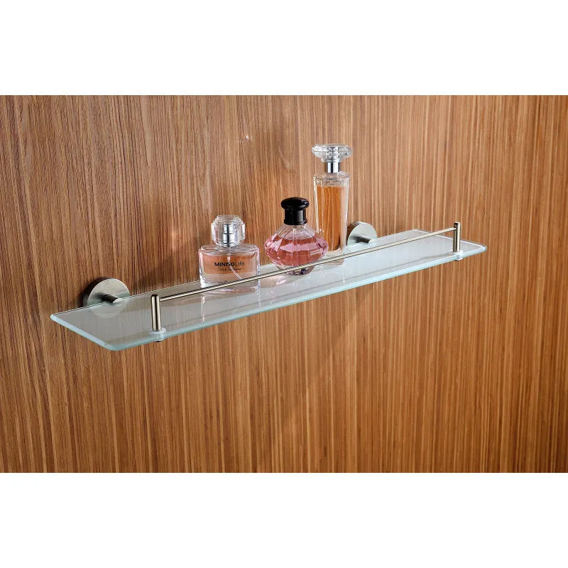 ANZZI Caster Series 19.69 in. W Glass Shelf