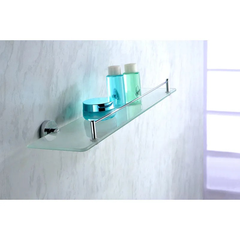 ANZZI Caster Series 19.69 in. W Glass Shelf
