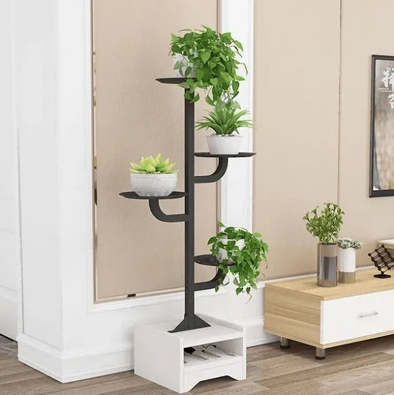 Arden - Modern Iron Tree Multi Level Planter Display