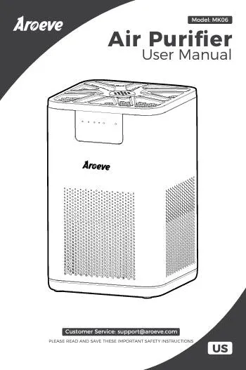 AROEVE Air Purifiers User Manual Model - MK04