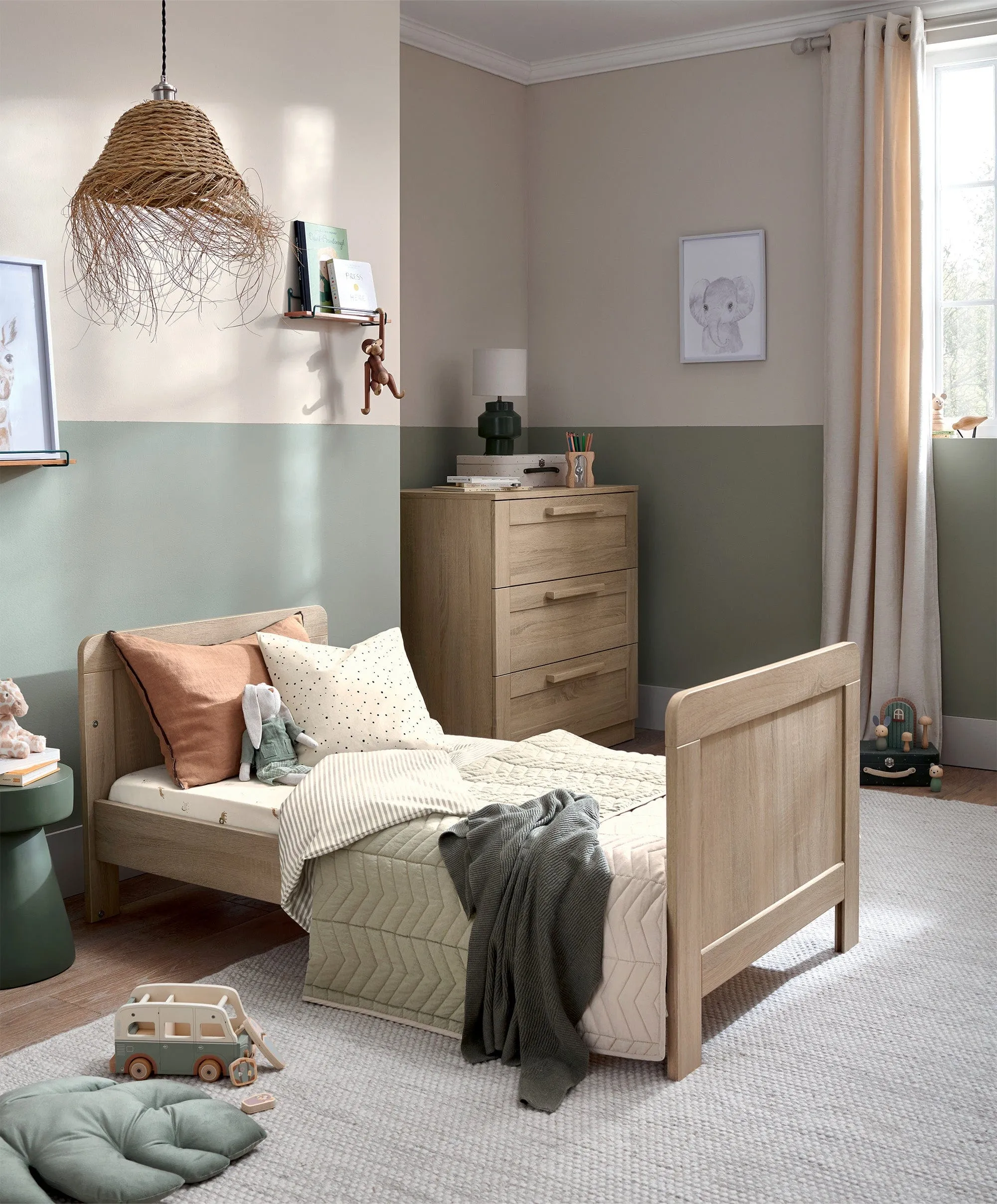 Atlas Cotbed - Light Oak