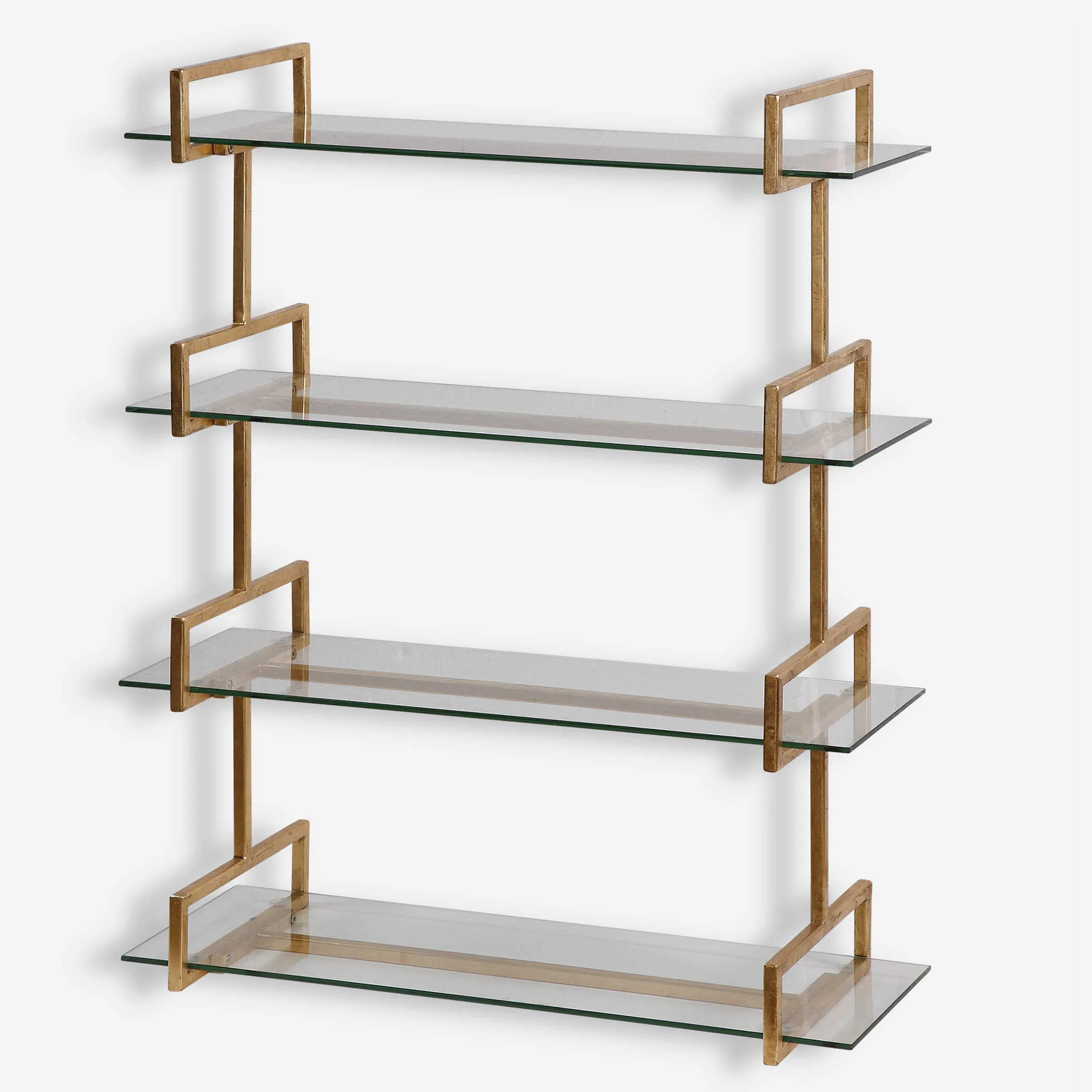 Audrey Iron and Gold Wall Shelf