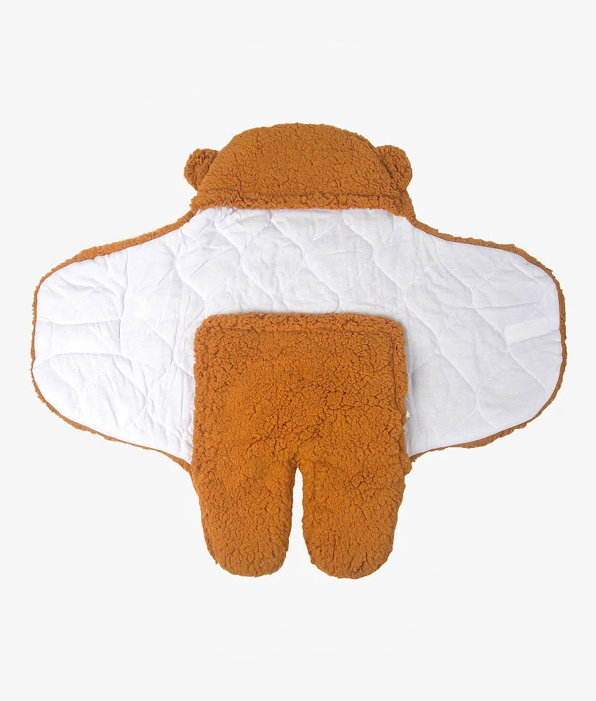 Baby Bear Hooded Blanket - Brown