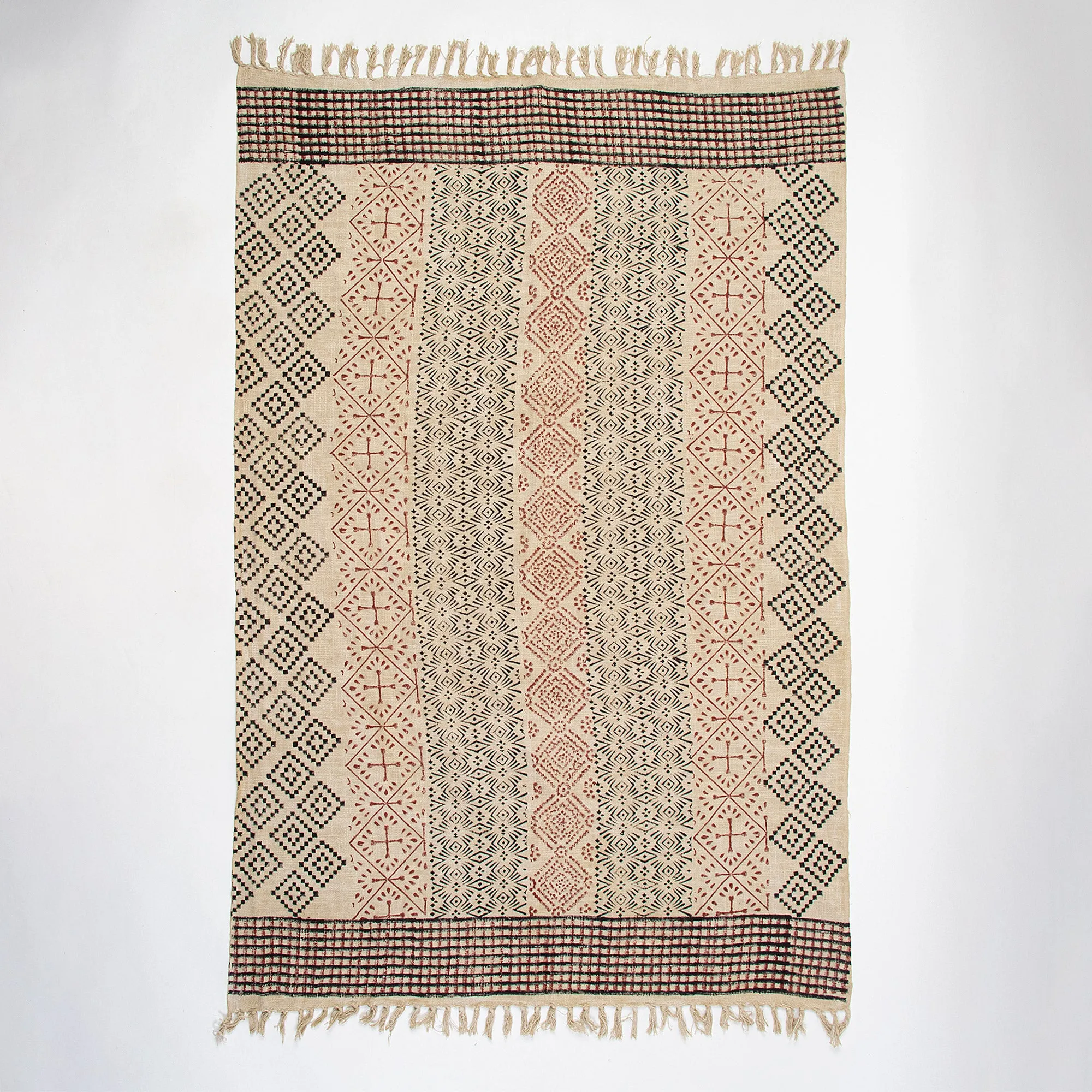 Beautiful Block Print Cotton Throws Blanket For Sofa Decor