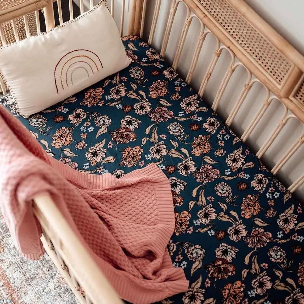 Belle Organic Fitted Cot Sheet