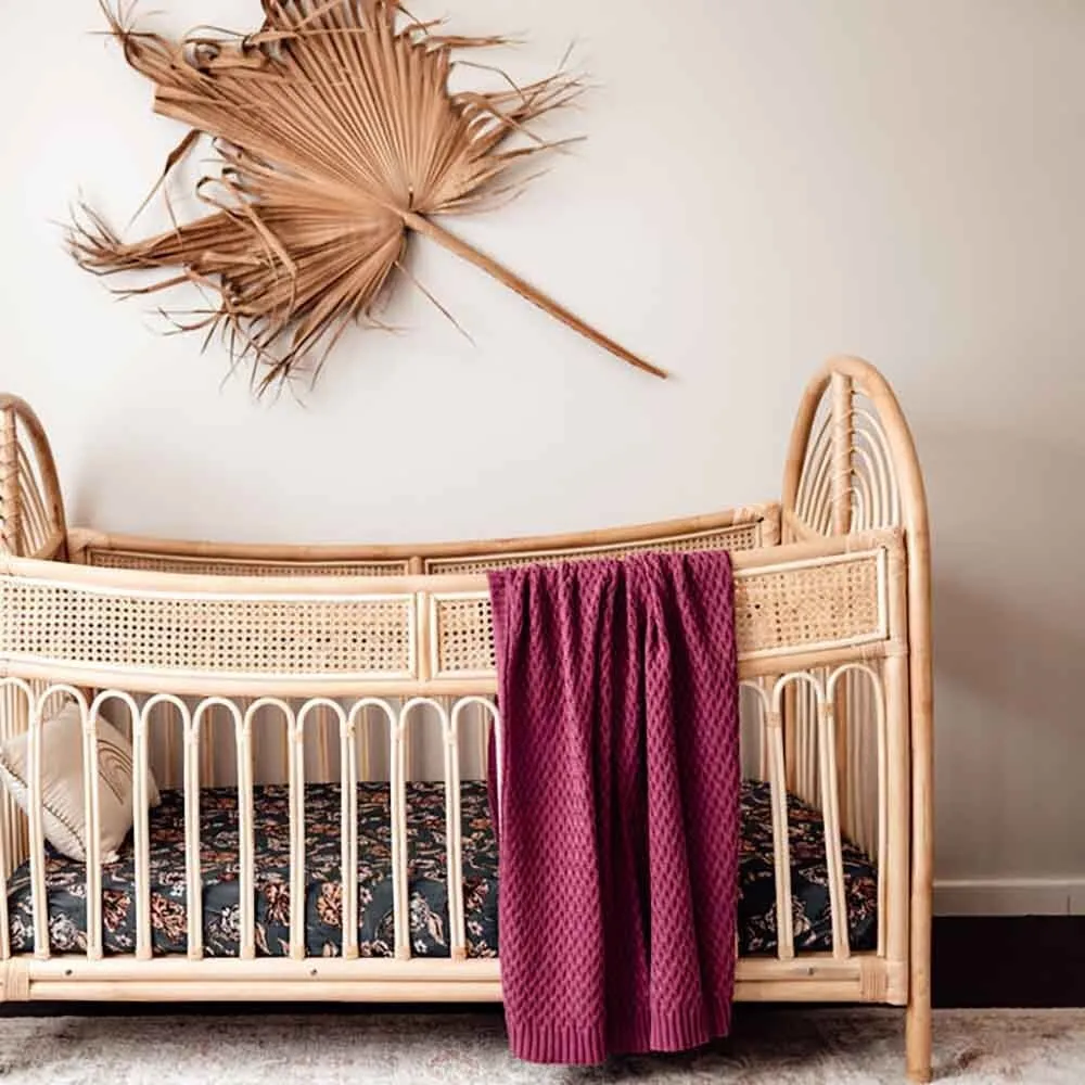 Belle Organic Fitted Cot Sheet