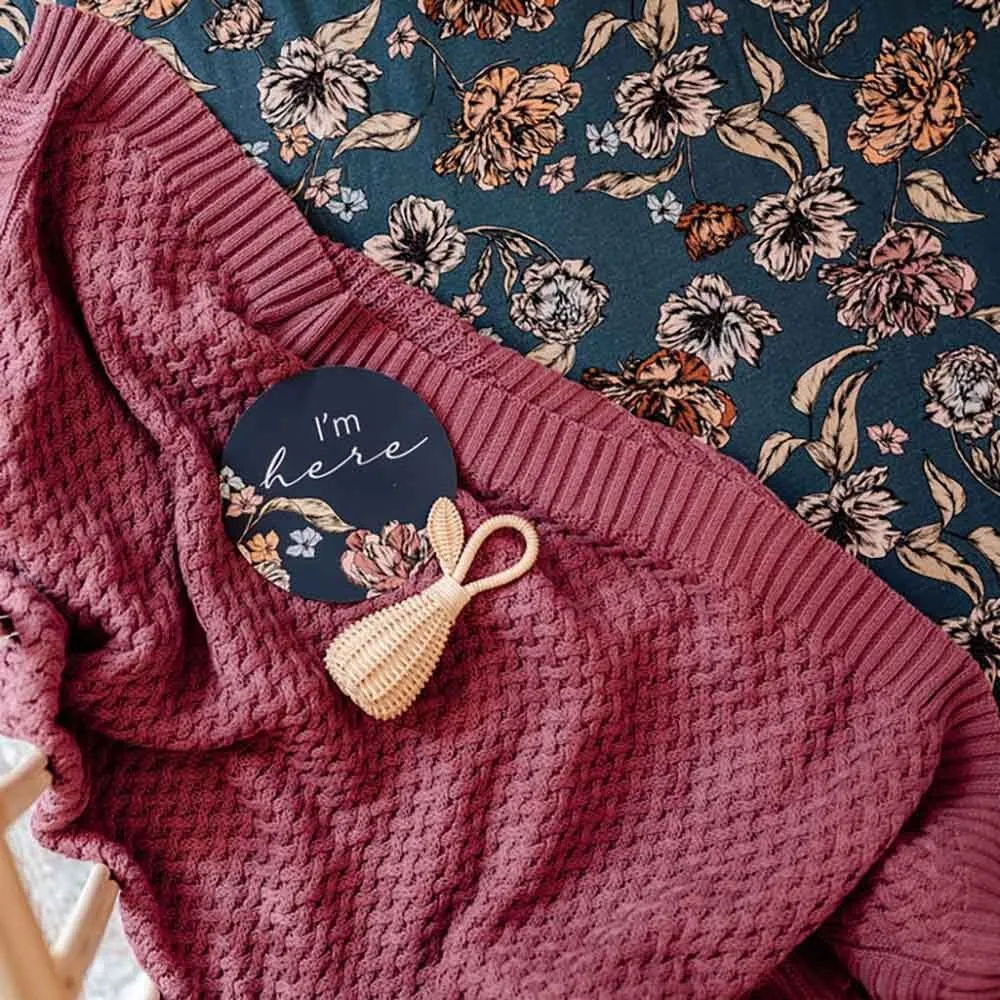 Belle Organic Fitted Cot Sheet